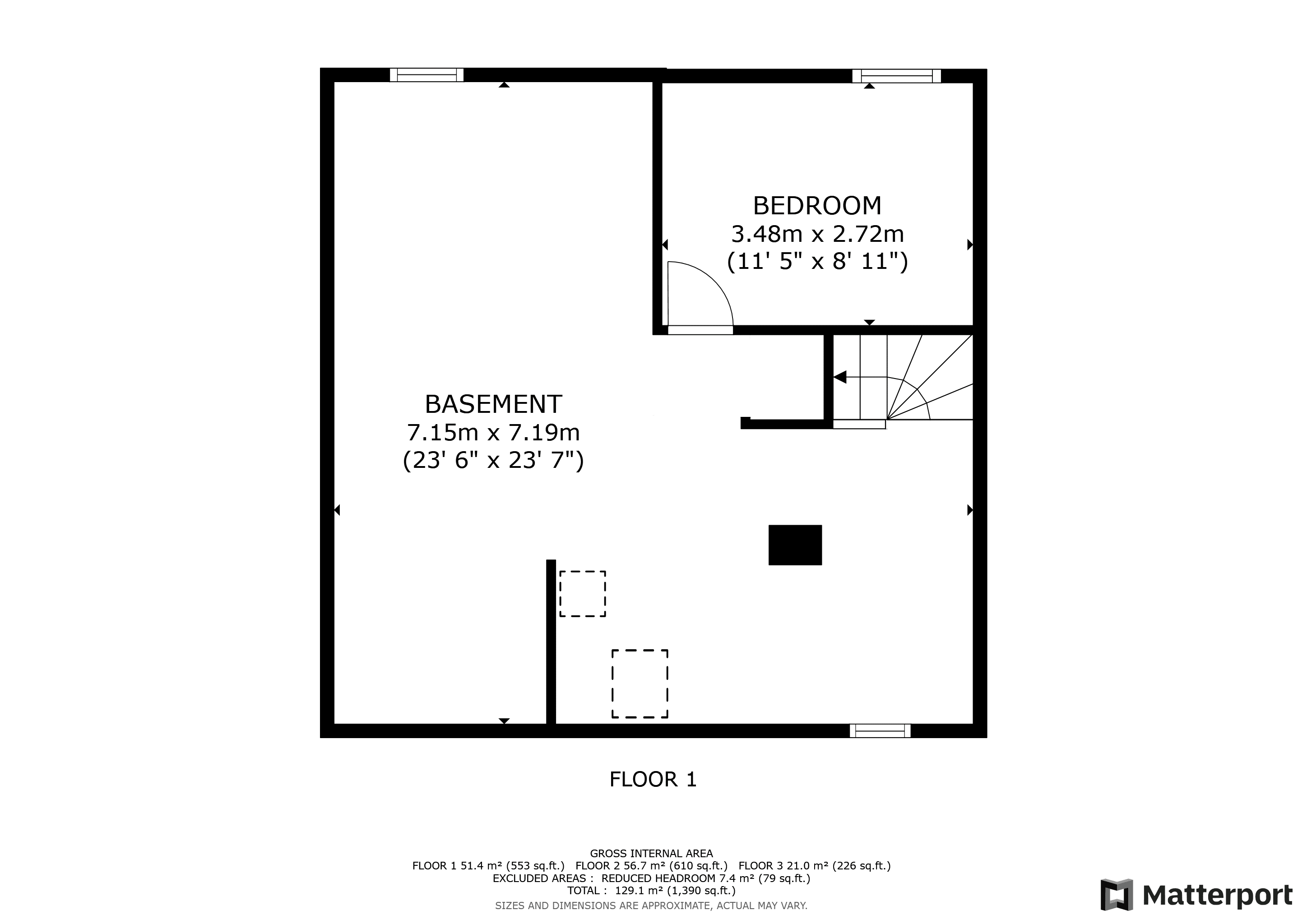 215 Pine St - Basement Floor Plans