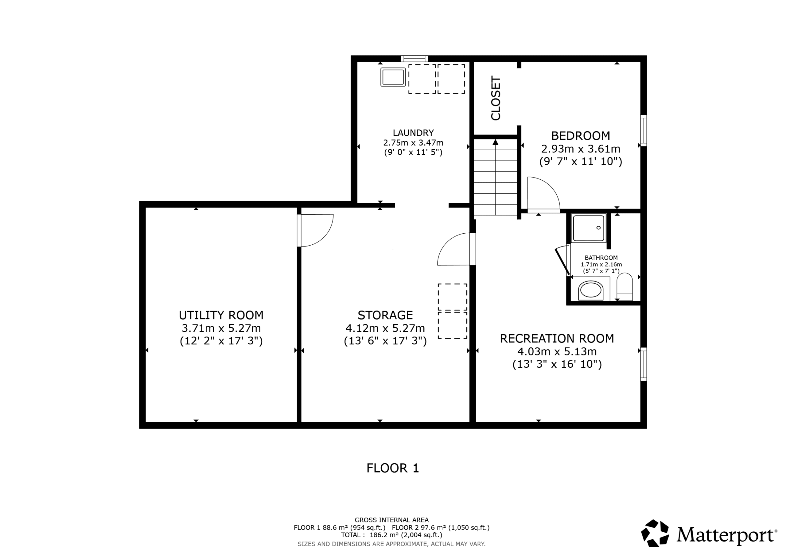 60 Catalina Dr - Basement Floor Plan