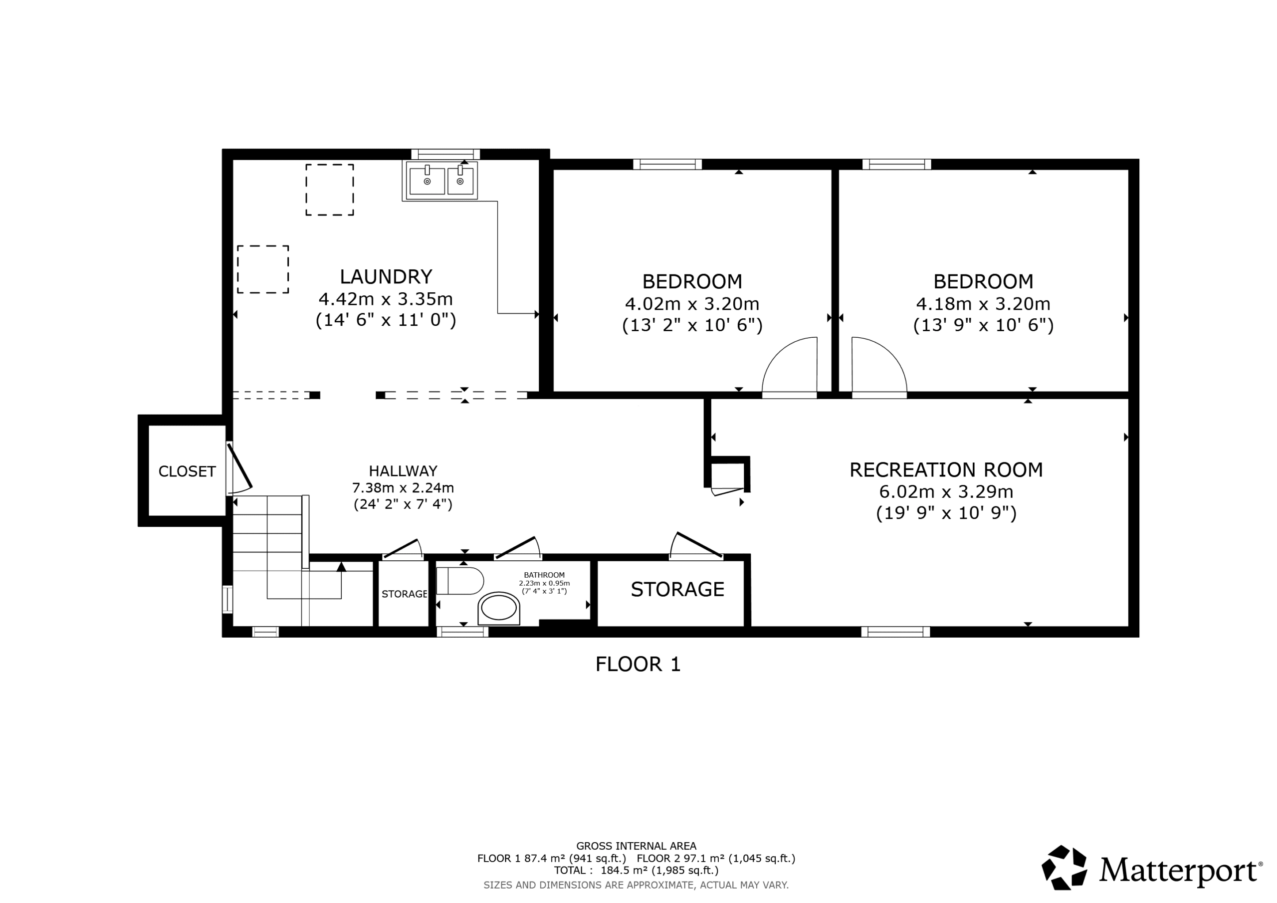 284 Victoria Ave - Basement Floor Plan