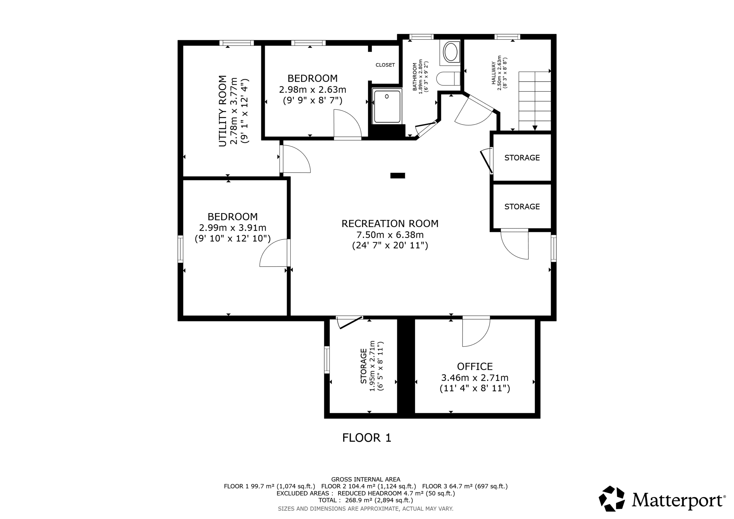 306 Dufferin Ave - Basement Floor Plan