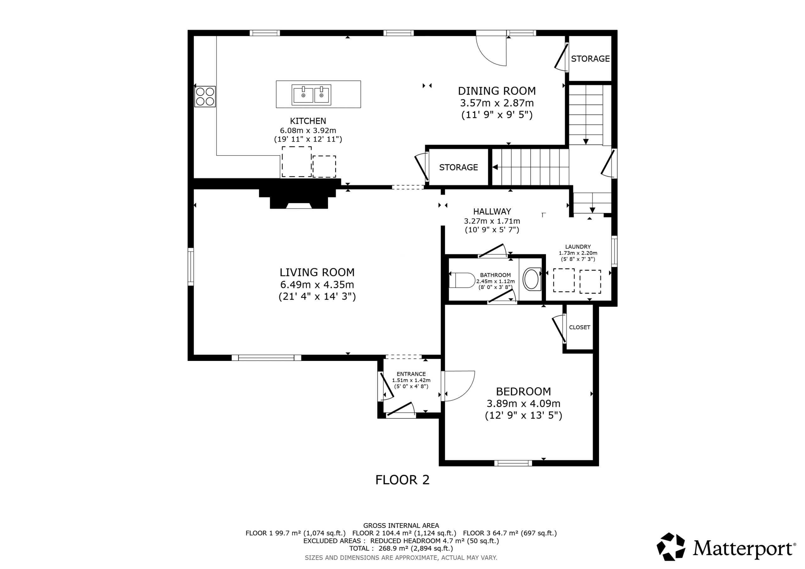 306 Dufferin Ave - Main Level Floor Plan