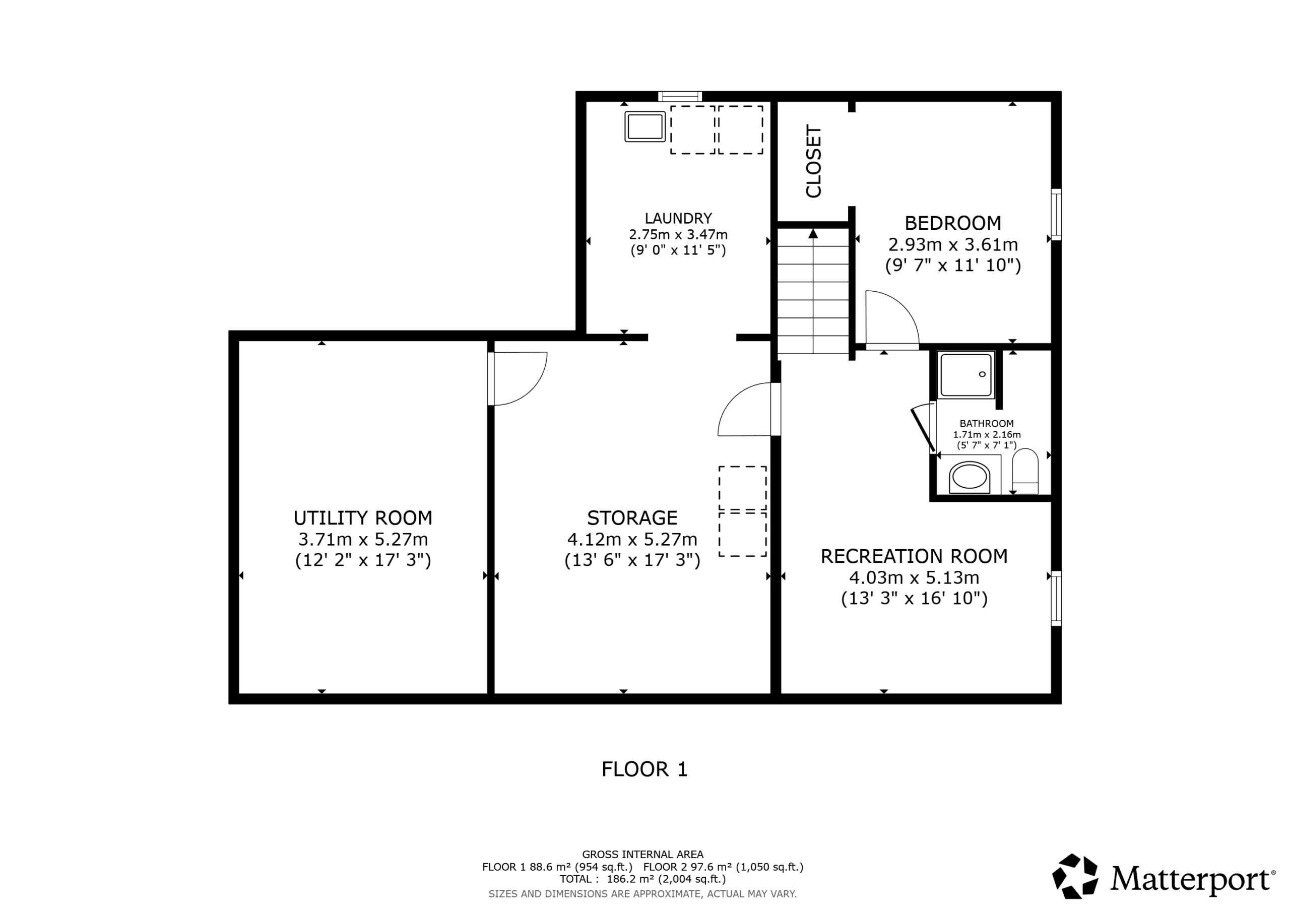 60 Catalina Dr - Basement Floor Plan