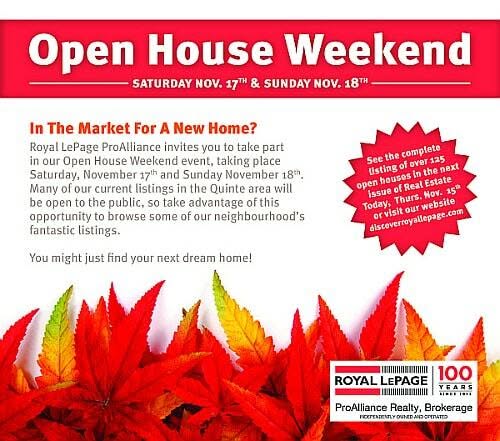 Royal LePage Open House Weekend