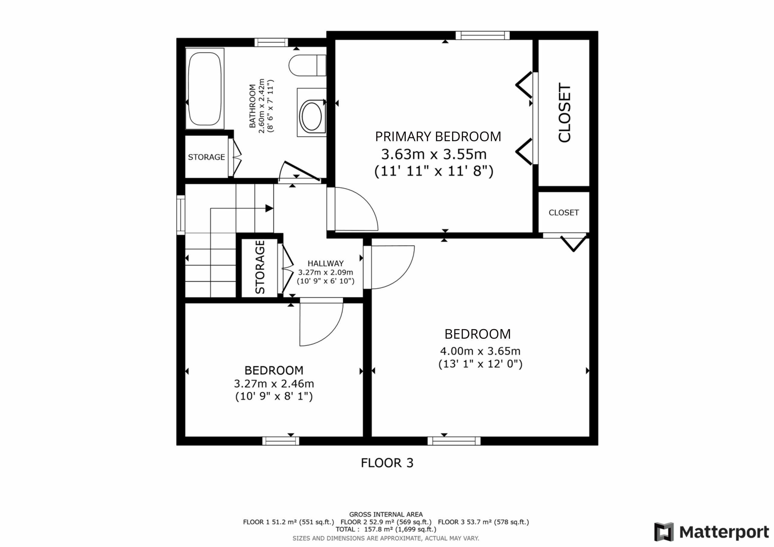 329 Bridge St E - Second Level Floor Plans
