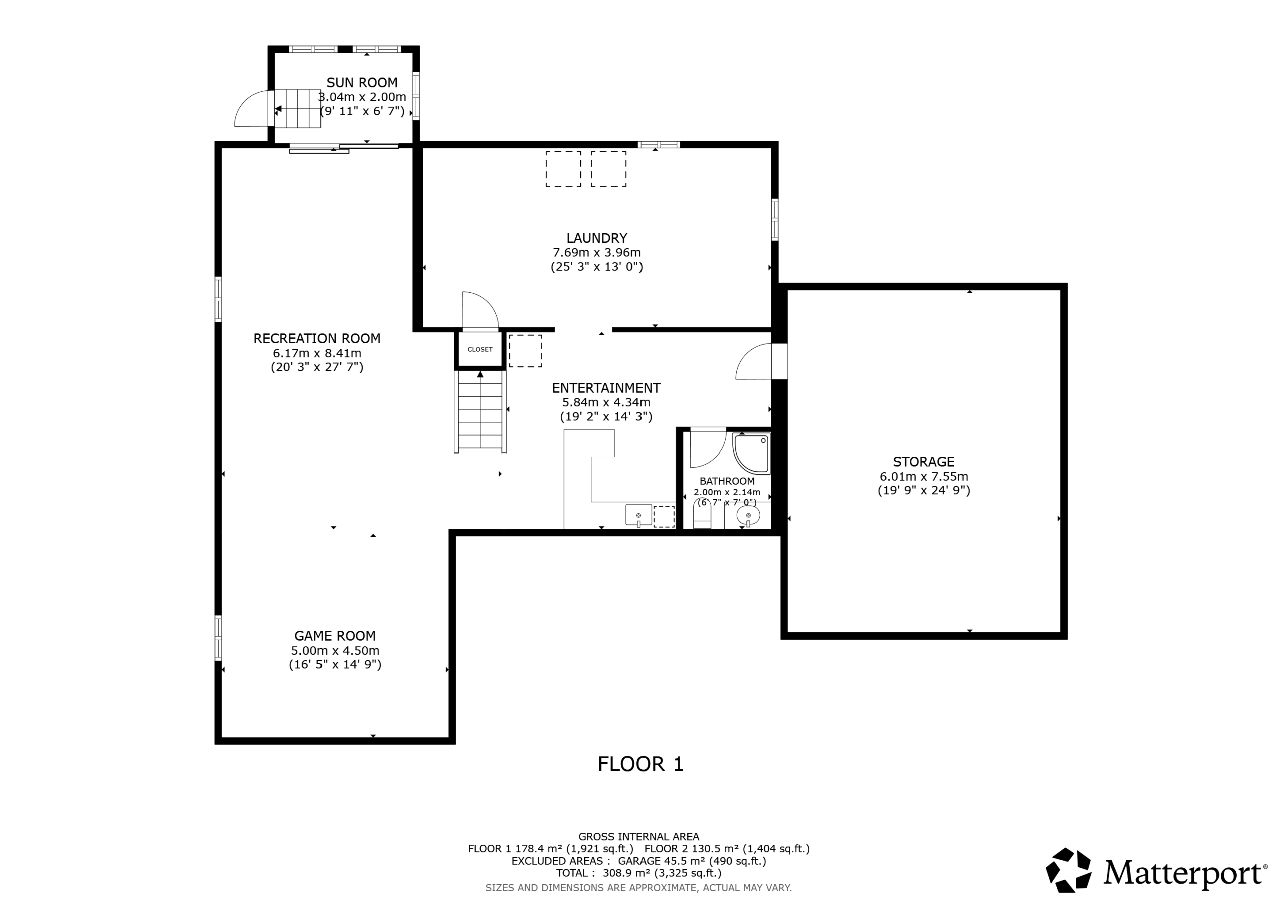 305 Valley Rd - Basement Floor Plan