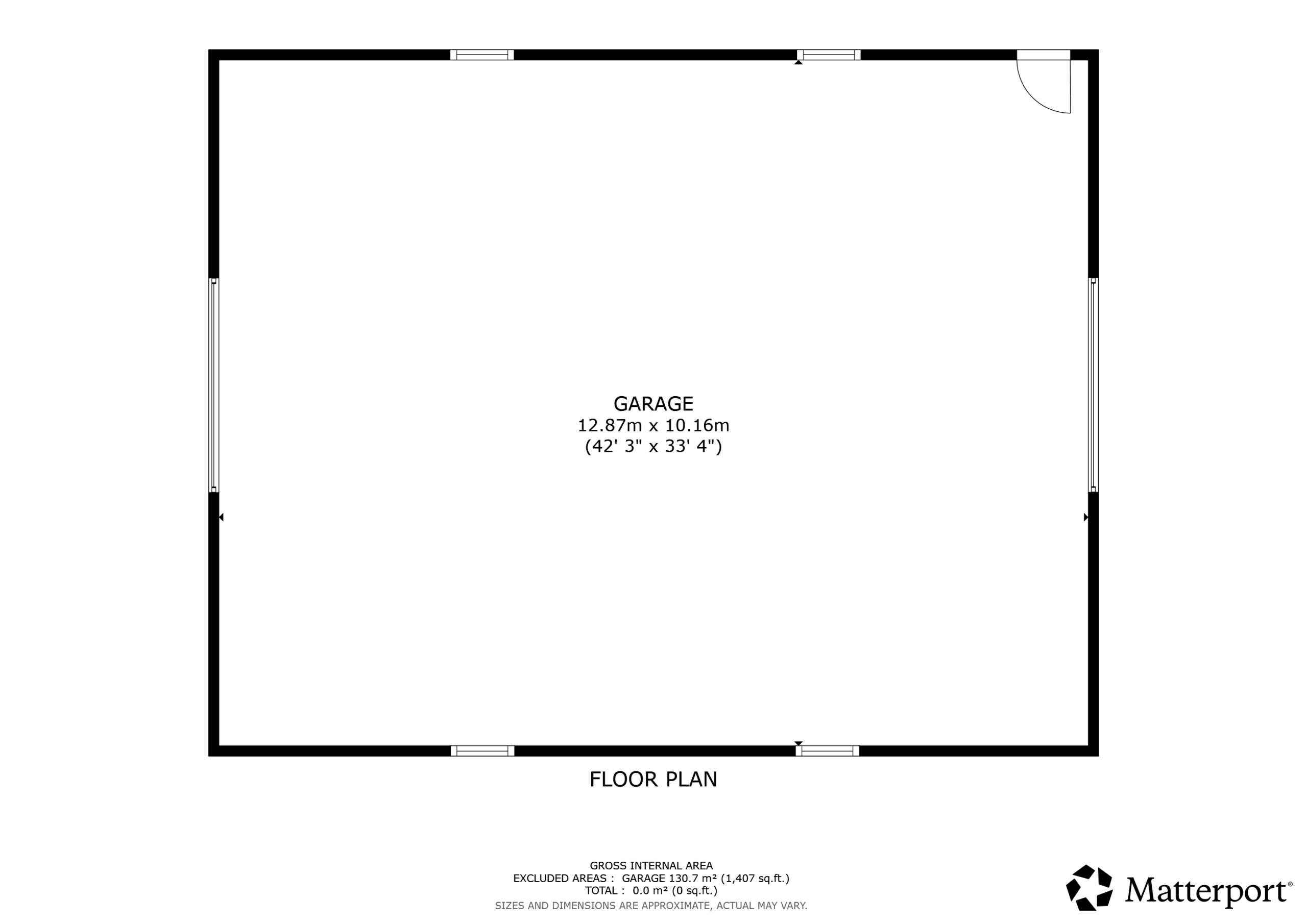 305 Valley Rd - Detached Garage Floor Plan